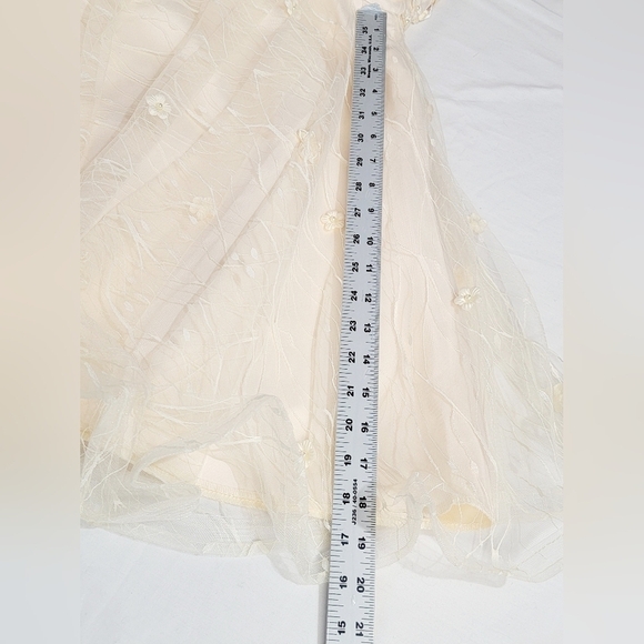 TS COUTURE Women's Size 2/4 Sleeveless Dress, Lined, Tulle skirt, Embroi… - Picture 12 of 15